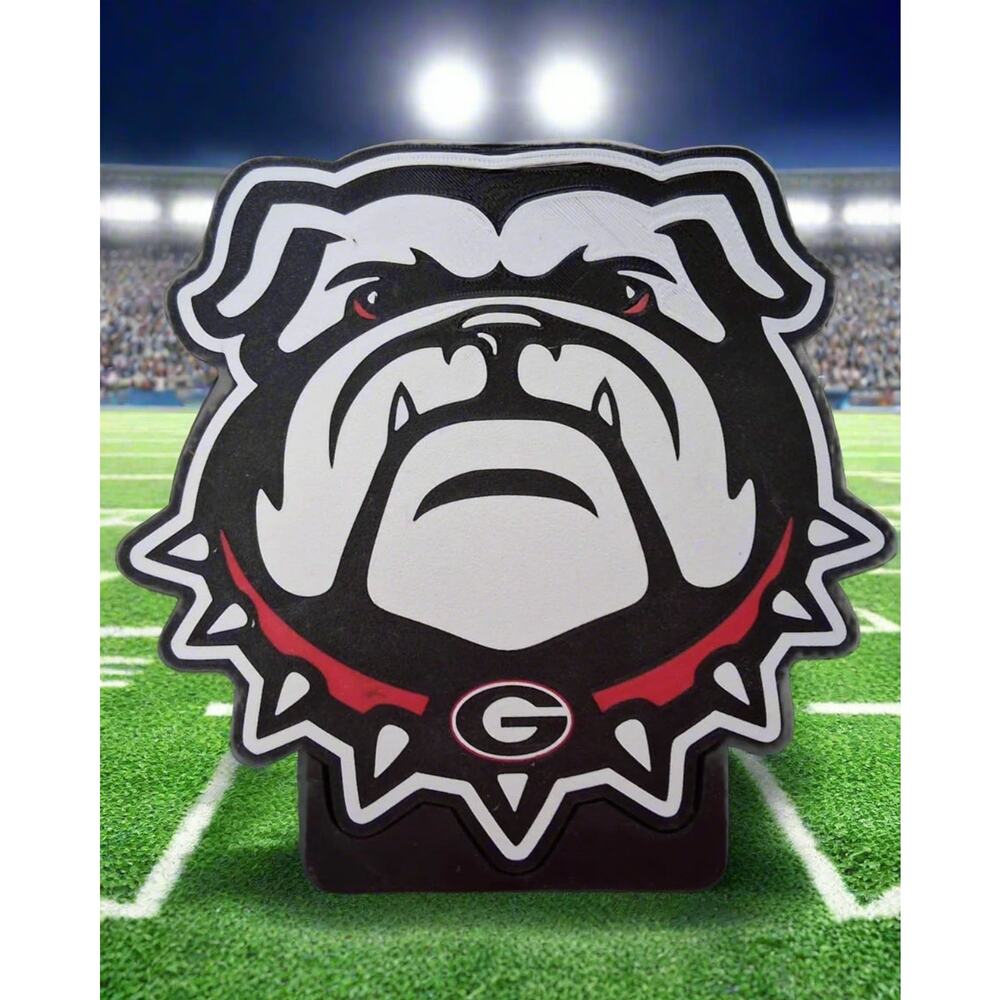 "Bulldogs" UGA Georgia Sign and Light Box with Stand